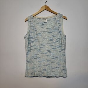 ST JOHN SPORT Sleeveless Scoop Neck Wool Sweater Size L